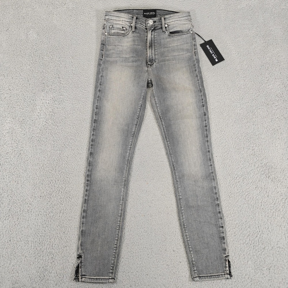 Black Orchid Jeans Womens 26 Gray Kate 11 Inch Super High Rise Skinny Instinct